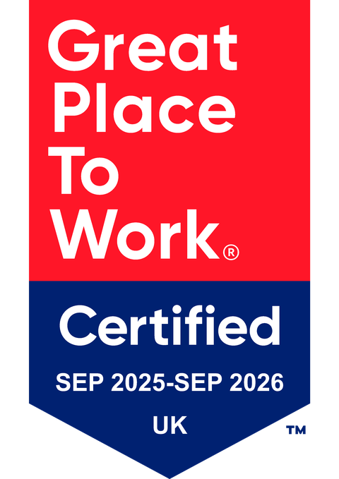 Great Place To Work Certified, September 2025 to September 2026, UK