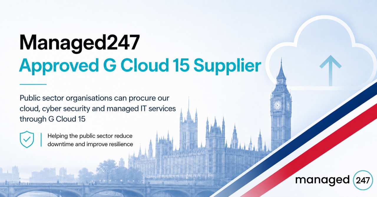 Managed247 cloud support for the UK public sector on the G-Cloud 15 framework